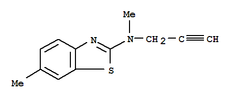 2-Benzothiazolamine,n,6-dimethyl-n-2-propynyl-(9ci)Structure,92677-92-4Structure 2-Benzothiazolamine,n,6-dimethyl-n-2-propynyl-(9ci) Structure,92677-92-4Structure