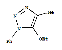 1H-1,2,3-triazole,5-ethoxy-4-methyl-1-phenyl-(7ci)Structure,92721-95-4Structure 1H-1,2,3-triazole,5-ethoxy-4-methyl-1-phenyl-(7ci) Structure,92721-95-4Structure