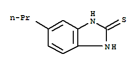 (9ci)-1,3-二氫-5-丙基-2H-苯并咪唑-2-硫酮結構式_92806-74-1結構式