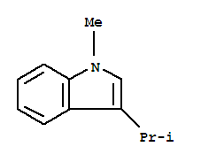 (9ci)-1-甲基-3-(1-甲基乙基)-1H-吲哚結(jié)構(gòu)式_93549-88-3結(jié)構(gòu)式