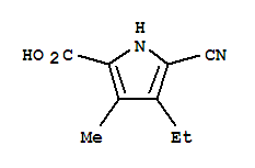 1H-pyrrole-2-carboxylicacid,5-cyano-4-ethyl-3-methyl-(9ci) Structure,942-74-5Structure