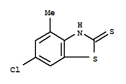 2(3H)-benzothiazolethione,6-chloro-4-methyl-(9ci)Structure,95374-01-9Structure 2(3H)-benzothiazolethione,6-chloro-4-methyl-(9ci) Structure,95374-01-9Structure