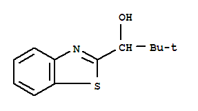 1-(苯并[d]噻唑-2-基)-2,2-二甲基丙烷-1-醇結(jié)構(gòu)式_96409-47-1結(jié)構(gòu)式