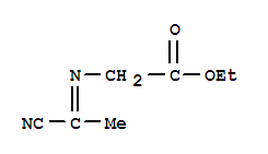 (6ci)-n-(1-氰基亞乙基)-甘氨酸乙酯結(jié)構(gòu)式_98334-59-9結(jié)構(gòu)式
