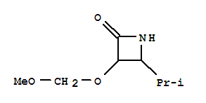(9ci)-3-(甲氧基甲氧基)-4-(1-甲基乙基)-2-氮雜啶酮結構式_98877-82-8結構式