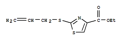 4-Thiazolecarboxylicacid,2-(allylthio)-,ethylester(6ci)Structure,98996-15-7Structure 4-Thiazolecarboxylicacid,2-(allylthio)-,ethylester(6ci) Structure,98996-15-7Structure