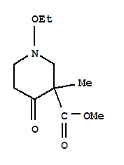 Nipecotic acid, 1-ethoxy-3-methyl-4-oxo-, methyl ester (6ci)Structure,99190-02-0Structure Nipecotic acid, 1-ethoxy-3-methyl-4-oxo-, methyl ester (6ci) Structure,99190-02-0Structure