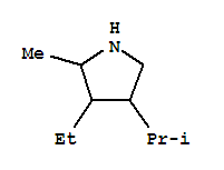 (6CI)-3-乙基-4-異丙基-2-甲基吡咯烷結(jié)構(gòu)式_99863-15-7結(jié)構(gòu)式