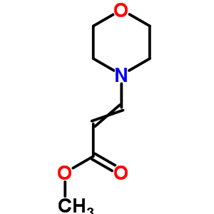 3-(4-嗎啉)-2-丙酸甲酯結(jié)構(gòu)式_1009-80-9結(jié)構(gòu)式