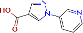 1-(Pyridin-3-yl)-1h-pyrazole-4-carboxylicacidStructure,1014631-89-0Structure 1-(Pyridin-3-yl)-1h-pyrazole-4-carboxylicacid Structure,1014631-89-0Structure