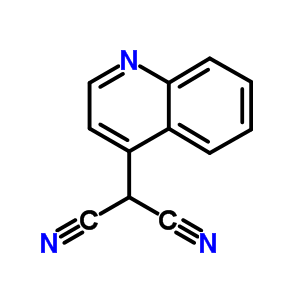 2-(4-喹啉)-丙二腈結(jié)構(gòu)式_10147-03-2結(jié)構(gòu)式
