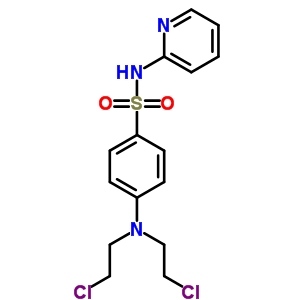 4-[雙(2-氯乙基)氨基]-N-2-吡啶-苯磺酰胺結(jié)構(gòu)式_10209-75-3結(jié)構(gòu)式