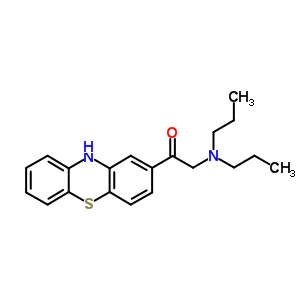 Ethanone,2-(dipropylamino)-1-(10h-phenothiazin-2-yl)-Structure,10554-00-4Structure Ethanone,2-(dipropylamino)-1-(10h-phenothiazin-2-yl)- Structure,10554-00-4Structure