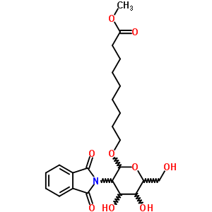 8-Methoxycarbonyloctyl-2-deoxy-2-phthalimido-beta-D-glucopyranosideStructure,106445-25-4Structure 8-Methoxycarbonyloctyl-2-deoxy-2-phthalimido-beta-D-glucopyranoside Structure,106445-25-4Structure