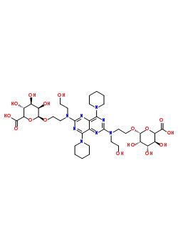Dipyridamole di-o-b-d-glucuronideStructure,107136-95-8Structure Dipyridamole di-o-b-d-glucuronide Structure,107136-95-8Structure