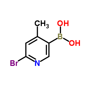 Boronic acid, B-(6-bromo-4-methyl-3-pyridinyl)-Structure,1072945-75-5Structure Boronic acid, B-(6-bromo-4-methyl-3-pyridinyl)- Structure,1072945-75-5Structure