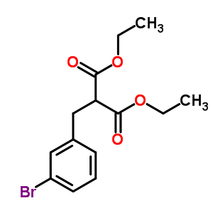 Diethyl 2-(3-bromobenzyl)malonateStructure,107558-73-6Structure Diethyl 2-(3-bromobenzyl)malonate Structure,107558-73-6Structure