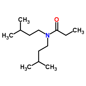 N,N-雙(3-甲基丁基)-丙酰胺結(jié)構(gòu)式_1114-68-7結(jié)構(gòu)式