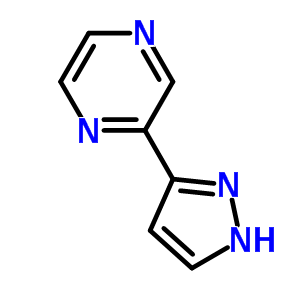 2-(1H-pyrazol-3-yl)pyrazineStructure,111781-54-5Structure 2-(1H-pyrazol-3-yl)pyrazine Structure,111781-54-5Structure