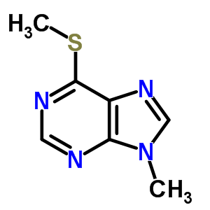 9H-purine,9-methyl-6-(methylthio)-Structure,1127-75-9Structure 9H-purine,9-methyl-6-(methylthio)- Structure,1127-75-9Structure