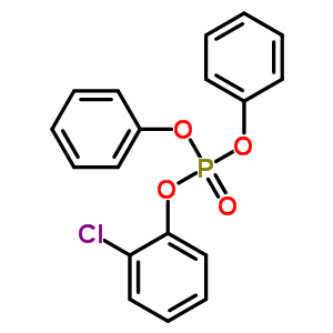 2-氯苯基磷酸二苯酯結(jié)構(gòu)式_115-85-5結(jié)構(gòu)式