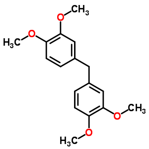 Benzene,1,1-methylenebis[3,4-dimethoxy-Structure,1158-27-6Structure Benzene,1,1-methylenebis[3,4-dimethoxy- Structure,1158-27-6Structure