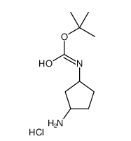 (3-Amino-cyclopentyl)-carbamic acid tert-butyl ester hydrochlorideStructure,1197239-37-4Structure (3-Amino-cyclopentyl)-carbamic acid tert-butyl ester hydrochloride Structure,1197239-37-4Structure