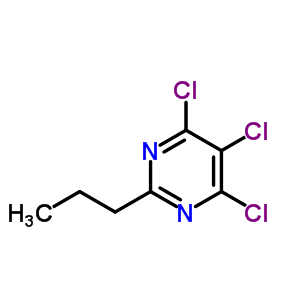 4,5,6-三氯-2-丙基-嘧啶結(jié)構(gòu)式_1199-76-4結(jié)構(gòu)式