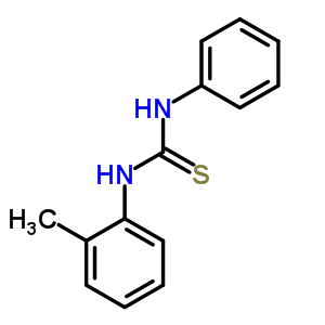 Thiourea,n-(2-methylphenyl)-n-phenyl-Structure,1215-77-6Structure Thiourea,n-(2-methylphenyl)-n-phenyl- Structure,1215-77-6Structure