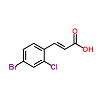 4-Bromo-2-chlorocinnamic acid Structure,1233055-24-7Structure