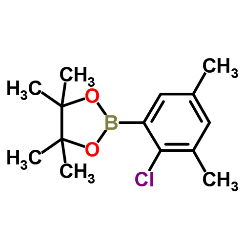 2-(2-Chloro-3,5-dimethylphenyl)-4,4,5,5-tetramethyl-1,3,2-dioxaborolaneStructure,1256781-74-4Structure 2-(2-Chloro-3,5-dimethylphenyl)-4,4,5,5-tetramethyl-1,3,2-dioxaborolane Structure,1256781-74-4Structure