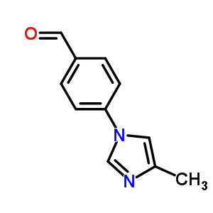 Benzaldehyde, 4-(4-methyl-1H-imidazol-1-yl)-Structure,127404-21-1Structure Benzaldehyde, 4-(4-methyl-1H-imidazol-1-yl)- Structure,127404-21-1Structure