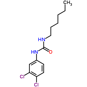 Urea,n-(3,4-dichlorophenyl)-n-hexyl-Structure,13041-39-9Structure Urea,n-(3,4-dichlorophenyl)-n-hexyl- Structure,13041-39-9Structure