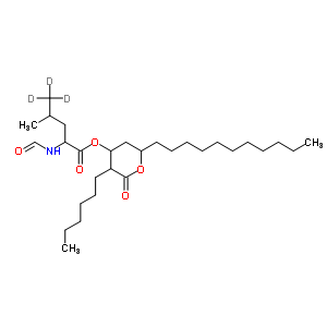 N-formyl-l-leucine (3s,4s,6s)-3-hexyltetrahydro-2-oxo-6-undecyl-2h-pyran-4-yl esterStructure,130676-65-2Structure N-formyl-l-leucine (3s,4s,6s)-3-hexyltetrahydro-2-oxo-6-undecyl-2h-pyran-4-yl ester Structure,130676-65-2Structure