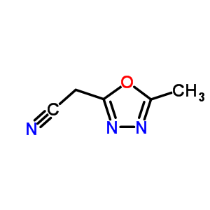 5-Methyl-1,3,4-oxadiazole-2-acetonitrileStructure,130781-63-4Structure 5-Methyl-1,3,4-oxadiazole-2-acetonitrile Structure,130781-63-4Structure
