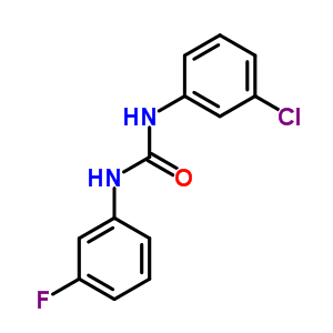 Urea,n-(3-chlorophenyl)-n-(3-fluorophenyl)-Structure,13208-30-5Structure Urea,n-(3-chlorophenyl)-n-(3-fluorophenyl)- Structure,13208-30-5Structure