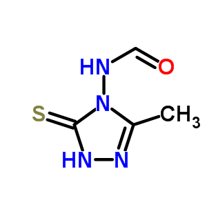 N-(1,5-二氫-3-甲基-5-硫氧代-4H-1,2,4-噻唑-4-基)-甲酰胺結(jié)構(gòu)式_13228-79-0結(jié)構(gòu)式