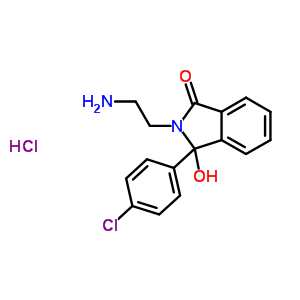 2-(2-Aminoethyl)-3-(4-chlorophenyl)-3-hydroxyphthalimidine hydrochloride (mazindol metabolite)Structure,13473-53-5Structure 2-(2-Aminoethyl)-3-(4-chlorophenyl)-3-hydroxyphthalimidine hydrochloride (mazindol metabolite) Structure,13473-53-5Structure