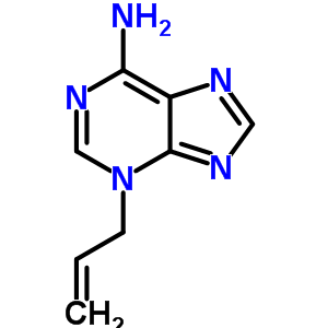 3-(2-丙烯基)腺嘌呤結(jié)構(gòu)式_13532-34-8結(jié)構(gòu)式
