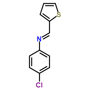 Benzenamine,4-chloro-n-(2-thienylmethylene)-Structure,13533-31-8Structure Benzenamine,4-chloro-n-(2-thienylmethylene)- Structure,13533-31-8Structure