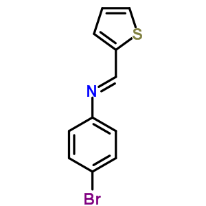 Benzenamine,4-bromo-n-(2-thienylmethylene)-Structure,13533-32-9Structure Benzenamine,4-bromo-n-(2-thienylmethylene)- Structure,13533-32-9Structure