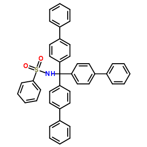 N-[三([1,1-聯(lián)苯]-4-基)甲基]-苯磺酰胺結(jié)構(gòu)式_13561-38-1結(jié)構(gòu)式
