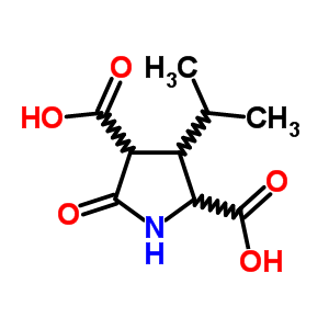 5-Oxo-3-propan-2-yl-pyrrolidine-2,4-dicarboxylic acidStructure,13672-05-4Structure 5-Oxo-3-propan-2-yl-pyrrolidine-2,4-dicarboxylic acid Structure,13672-05-4Structure