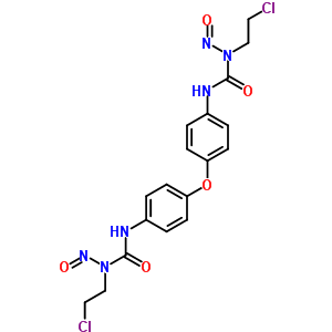 Urea, 1,1-(oxydi-p-phenylene)bis[3-(2-chloroethyl)-3-nitroso-Structure,13907-63-6Structure Urea, 1,1-(oxydi-p-phenylene)bis[3-(2-chloroethyl)-3-nitroso- Structure,13907-63-6Structure