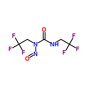 n-亞硝基-N,N-雙(2,2,2-三氟乙基)-脲結構式_13908-99-1結構式