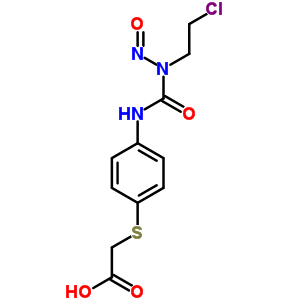 [[p-[3-(2-氯乙基)-3-亞硝基脲啶]苯基]硫代]-乙酸結(jié)構(gòu)式_13909-30-3結(jié)構(gòu)式