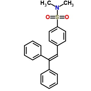 4-(2,2-二苯基乙烯)-N,N-二甲基-苯磺酰胺結(jié)構(gòu)式_13952-58-4結(jié)構(gòu)式