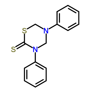 2H-1,3,5-thiadiazine-2-thione,tetrahydro-3,5-diphenyl-Structure,14318-36-6Structure 2H-1,3,5-thiadiazine-2-thione,tetrahydro-3,5-diphenyl- Structure,14318-36-6Structure