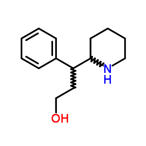 g-苯基-2-哌啶丙醇結(jié)構(gòu)式_14474-40-9結(jié)構(gòu)式