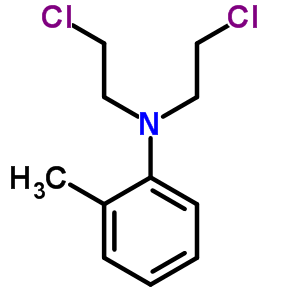Benzenamine,n,n-bis(2-chloroethyl)-2-methyl-Structure,1448-51-7Structure Benzenamine,n,n-bis(2-chloroethyl)-2-methyl- Structure,1448-51-7Structure